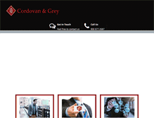 Tablet Screenshot of cordovanandgrey.com